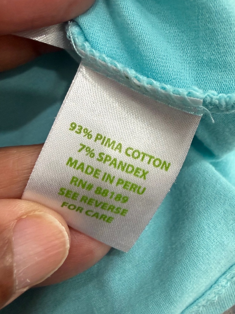 Lilly Pulitzer Aqua V-Neck Tank Top - Picture 4 of 6